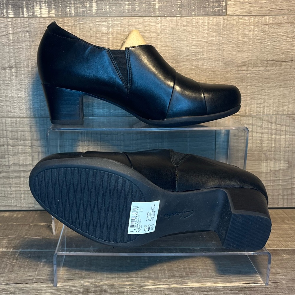 Clarks - Rosalyn Adele “Black Leather” 10955 - Picture 4 of 6